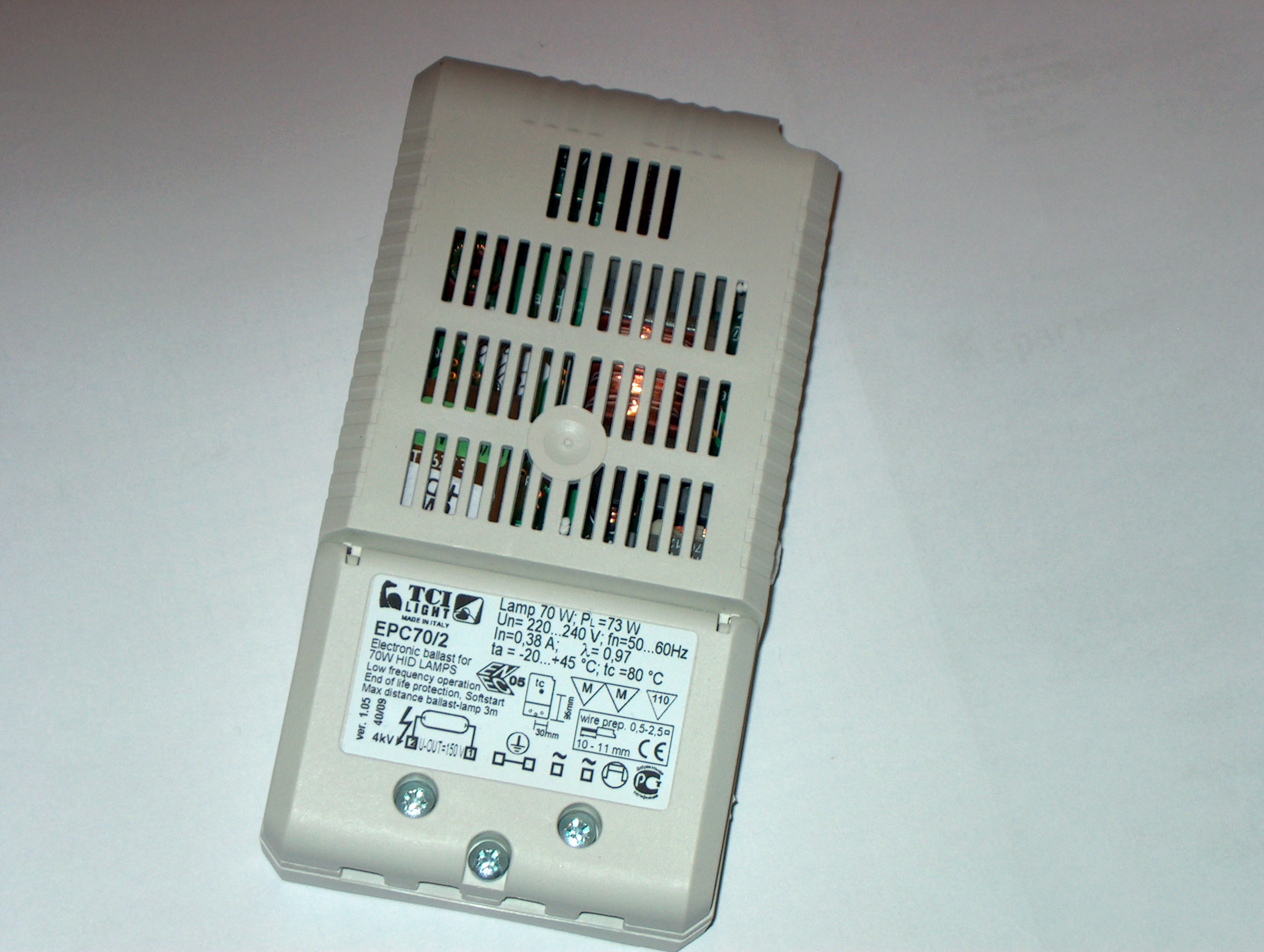 EVG 70W CDM forkobling